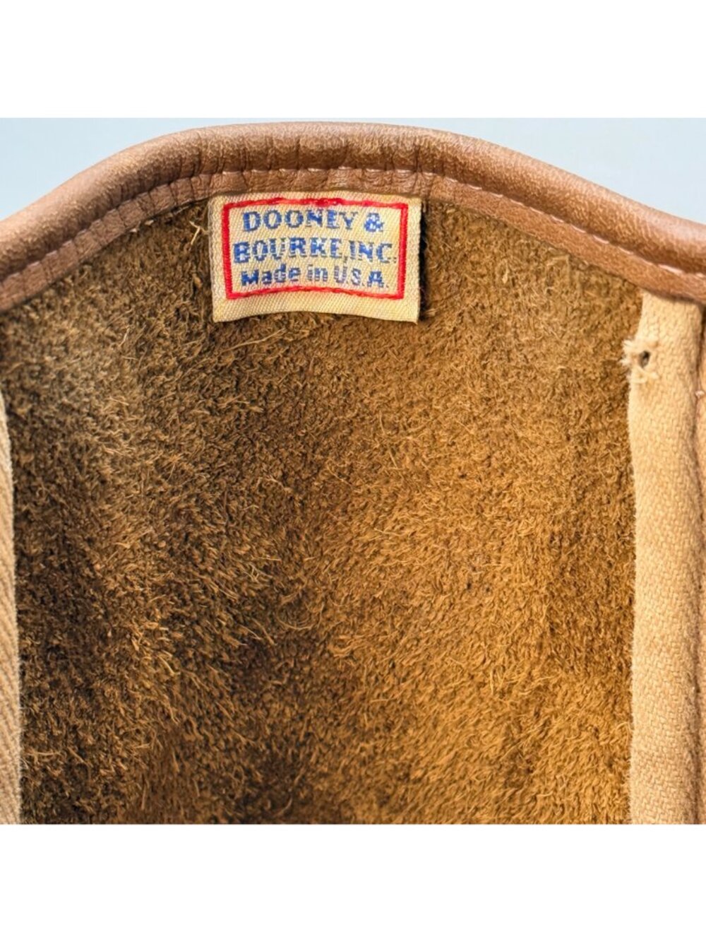 Dooney & Bourke Vintage AWL Tan Leather Bucket Tote Bag USA-Made - Picture 8 of 16